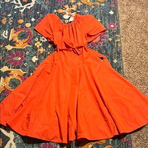 Elegant Orange Women's Dress